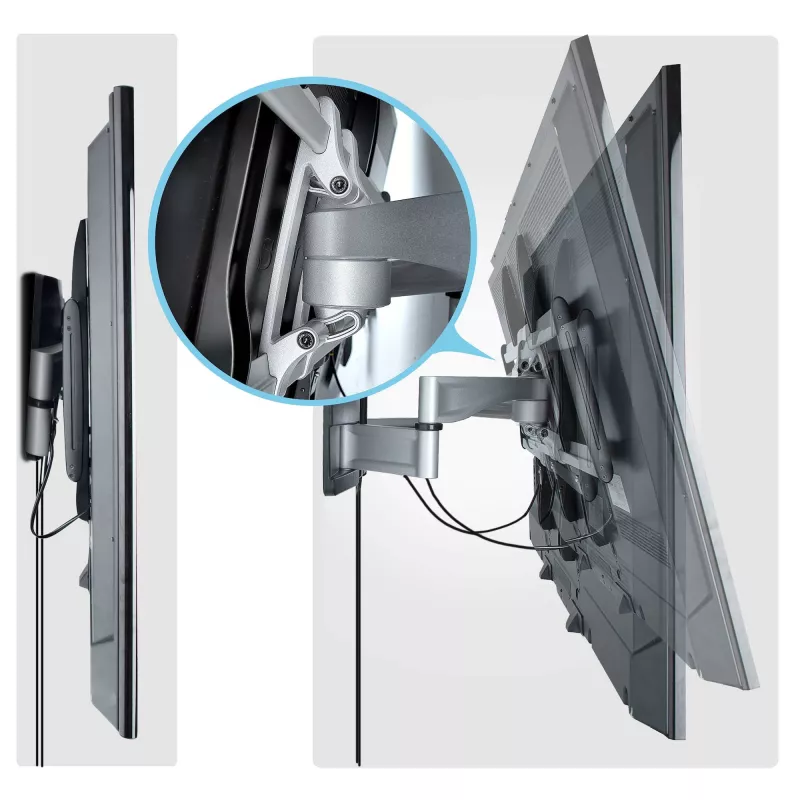 StarTech.com Soporte de pared para TV giratorio reforzado para pantallas planas de hasta 100