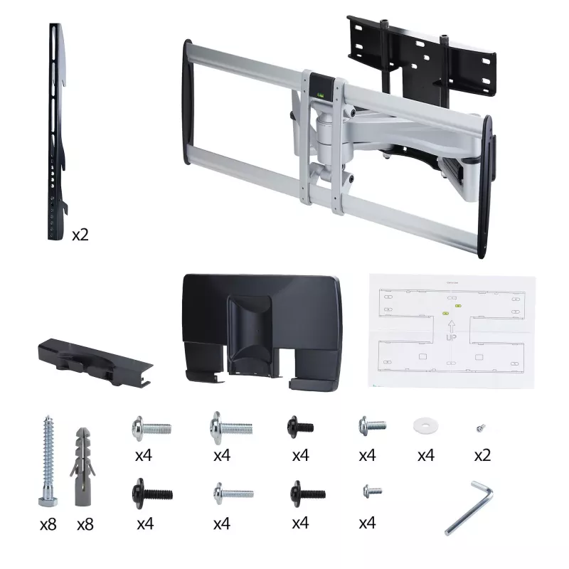 StarTech.com Soporte de pared para TV giratorio reforzado para pantallas planas de hasta 100