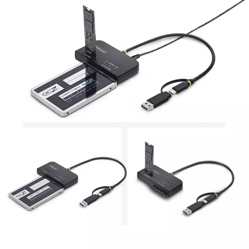 StarTech.com Adaptador de USB-C/USB-A a M.2 NVMe y SATA de 2,5