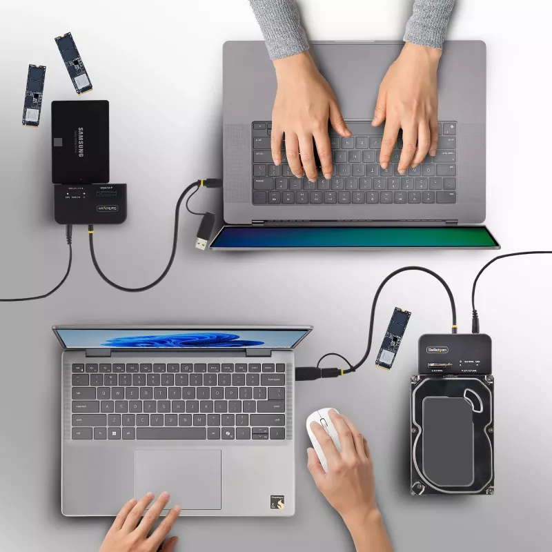 StarTech.com Adaptador de USB-C/USB-A a M.2 NVMe y SATA de 2,5