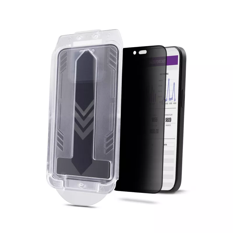 StarTech.com Lámina de privacidad 360 de 4 vías para iPhone 16 Plus, compatible con orientación vertical/horizontal, táctil, cristal protector, filtro de 4 vías, TAA