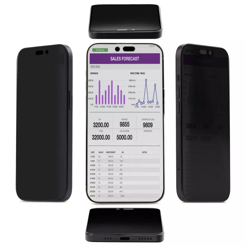 StarTech.com Lámina de privacidad 360 de 4 vías para iPhone 16 Plus, compatible con orientación vertical/horizontal, táctil, cristal protector, filtro de 4 vías, TAA
