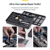 StarTech.com Kit de herramientas de reparación de ordenadores de 40 piezas para portátil/PC/electrónica/teléfono, set de destornilladores de precisión de 30 puntas, tapa extraíble con base magnética, herramientas de palanca
