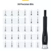 StarTech.com Kit de herramientas de reparación de ordenadores de 40 piezas para portátil/PC/electrónica/teléfono, set de destornilladores de precisión de 30 puntas, tapa extraíble con base magnética, herramientas de palanca