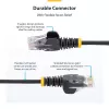 StarTech.com Cable Ethernet CAT6 delgado de 25 cm blanco, protección de lengüeta, 100 W PoE, UTP, LSZH, 28AWG hilo de cobre desnudo puro, cable de red RJ45 delgado con alivio de tensión, probado individualmente