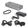 StarTech.com Estación de acoplamiento USB-C para doble monitor, HDMI, 4K 60Hz, carga de portátil 100W, 1GbE, sin controladores, dock multi-monitor para Windows