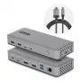 StarTech.com Estación de acoplamiento USB-C para doble monitor, DisplayPort, 4K 60Hz, carga de portátil 100W, 1GbE, sin controladores, dock multi-monitor para Windows