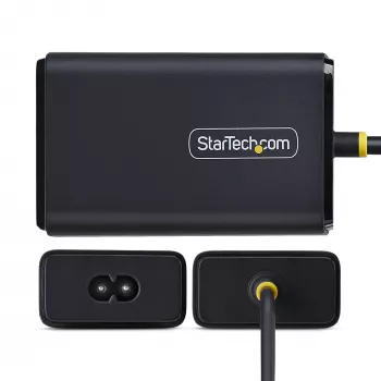 StarTech.com Cargador USB-C para portátil de 65W, cable USB-C fijo de 1,5 m, fuente de alimentación para Dell, XPS, HP ProBook, MacBook Pro, Microsoft Surface Pro