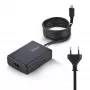 StarTech.com Cargador USB-C para portátil de 100W con cable USB-C fijo de 1,5 m, fuente de alimentación para Dell, XPS, HP ProBook, MacBook Pro, Microsoft Surface Pro
