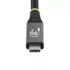StarTech.com Cable USB4 de 3 m (10ft), 20 Gbit/s, cable USB-C certificado USB-IF, 60W PD, 4K 120Hz DP 2.1, funda TPE, cable USB-C negro
