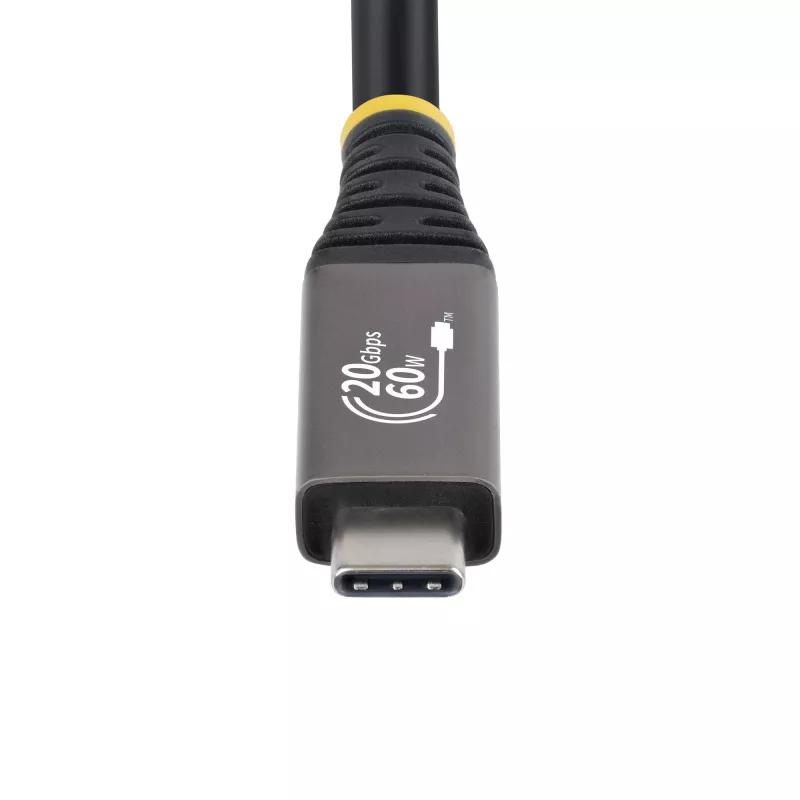 StarTech.com Cable USB4 de 3 m (10ft), 20 Gbit/s, cable USB-C certificado USB-IF, 60W PD, 4K 120Hz DP 2.1, funda TPE, cable USB-C negro