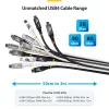 StarTech.com Cable USB4 de 3 m (10ft), 20 Gbit/s, cable USB-C certificado USB-IF, 60W PD, 4K 120Hz DP 2.1, funda TPE, cable USB-C negro