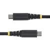 StarTech.com Cable de carga USB-C de 30 cm (1ft), 60W (3A) PD, funda de nylon/TPE trenzado de doble capa, cable de carga USB-C resistente, cable de carga para portátil USB 2.0