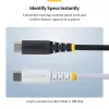 StarTech.com Cable de carga USB-C de 30 cm (1ft), 60W (3A) PD, funda de nylon/TPE trenzado de doble capa, cable de carga USB-C resistente, cable de carga para portátil USB 2.0