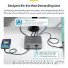 StarTech.com Docking station Thunderbolt 5, DP/HDMI, dock para triple monitor de hasta 4K 144 Hz o doble 8K 60 Hz, 5 puertos USB, carga de portátil de 140 W