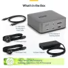 StarTech.com Docking station Thunderbolt 5, DP/HDMI, dock para triple monitor de hasta 4K 144 Hz o doble 8K 60 Hz, 5 puertos USB, carga de portátil de 140 W