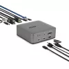 StarTech.com Docking station Thunderbolt 5, DP/HDMI, dock para triple monitor de hasta 4K 144 Hz o doble 8K 60 Hz, 5 puertos USB, carga de portátil de 140 W