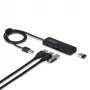 StarTech.com Hub USB-A de 4 puertos, 5 Gbit/s, alimentación por bus, mini hub USB-A a 4x USB-A, cable host extra largo de 61 cm, plástico PCR, hub USB portátil para escritorio/portátil