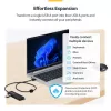 StarTech.com Hub USB-A de 4 puertos, 5 Gbit/s, alimentación por bus, mini hub USB-A a 4x USB-A, cable host extra largo de 61 cm, plástico PCR, hub USB portátil para escritorio/portátil