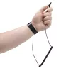 StarTech.com Pulsera antiestática con cable de toma de tierra, banda ESD con cable desmontable de 1,5 m, evita descargas electrostáticas, ajuste regulable, TAA
