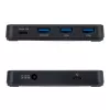 StarTech.com Hub USB-C y USB-A de 4 puertos, 5Gbps, autoalimentado, cable host USB-C y USB-A 2 en 1, 1x USB-C y 3x USB-A (1x BC 1.2), fuente de alimentación de 36W incluida