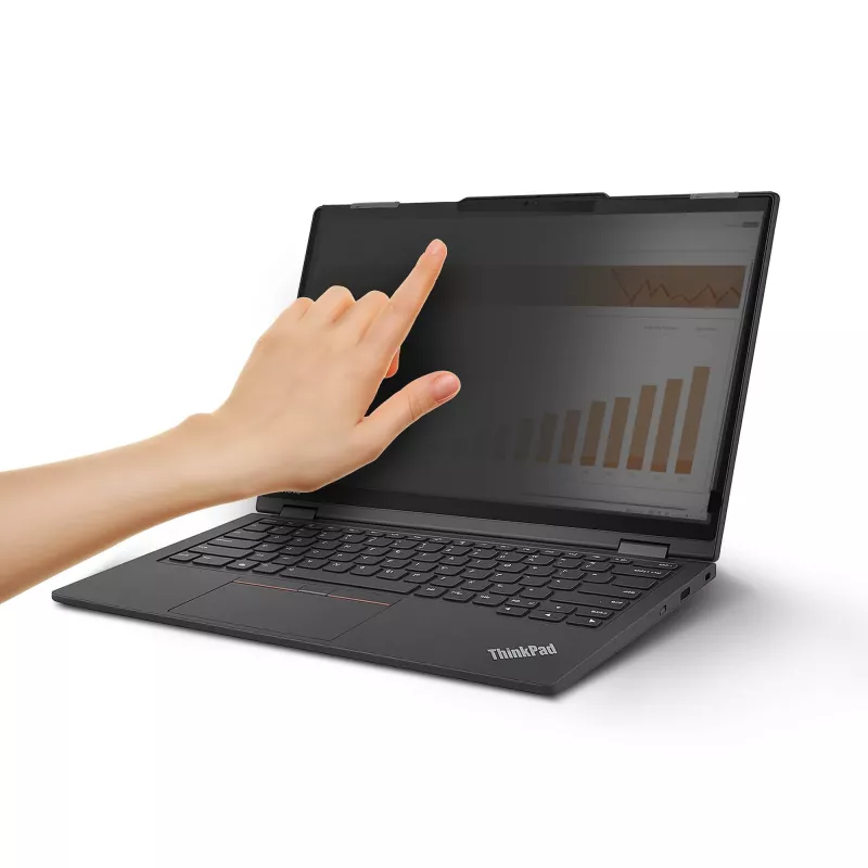 StarTech.com Filtro de privacidad Bright para Lenovo X13 Yoga Gen 4 con táctil, Flip-Over, 75 % de transmitancia, filtro de privacidad antirreflejo, ángulo de visión ±30°