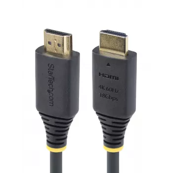 StarTech.com Cable HDMI High Speed Premium certificado de 2,4 m, 4K 60Hz/1440p 144Hz, HDR10/HDCP 2.2/ARC, 18Gbit/s, cable HDMI 2.0 UHD para TV/monitor/pantalla, funda TPE