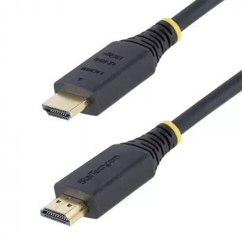 StarTech.com Cable HDMI High Speed Premium certificado de 2,4 m, 4K 60Hz/1440p 144Hz, HDR10/HDCP 2.2/ARC, 18Gbit/s, cable HDMI 2.0 UHD para TV/monitor/pantalla, funda TPE