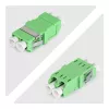 StarTech.com Acoplador LC a LC pack de 10, acoplador de fibra óptica LC monomodo OS2 con huella SC sin brida, adaptador LC/APC dúplex