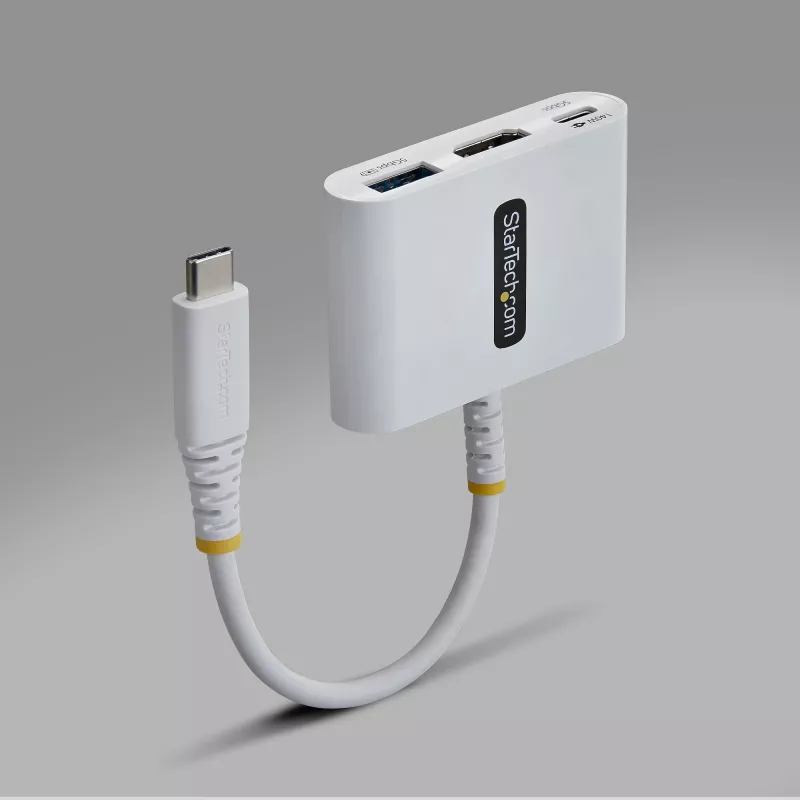StarTech.com Adaptador multipuerto USB-C a HDMI con carga PD de 140W, HDMI 4K 60Hz, hub USB 5Gbit/s, mini dock para MacBook / Dell / Thinkpad / HP / iPad / tablets
