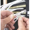 DYMO XTL Marcador de cables/hilos laminado | 21 mm x 39 mm | Negro sobre blanco