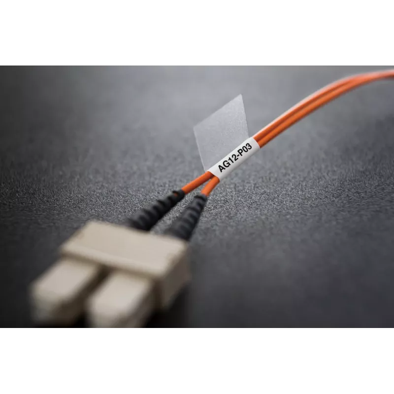 DYMO XTL Marcador de cables/hilos laminado | 21 mm x 39 mm | Negro sobre blanco