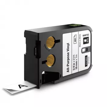 DYMO XTL Etiquetas de vinilo multiusos | 19 mm | Negro sobre blanco, Negro sobre blanco, Negro, transferencia térmica, vinilo, Bélgica, -40 – 60 °C