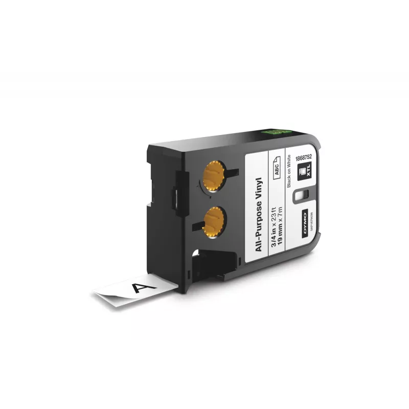 DYMO XTL Etiquetas de vinilo multiusos | 19 mm | Negro sobre blanco, Negro sobre blanco, Negro, transferencia térmica, vinilo, Bélgica, -40 – 60 °C