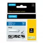 DYMO Rhino Etiquetas de vinilo industriales | 12 mm x 5,5 m | Impresión blanca sobre azul | Autoadhesivas | para impresoras de etiquetas LabelManager y Rhino