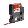 DYMO Rhino Etiquetas de vinilo industriales | 12 mm x 5,5 m | Impresión blanca sobre rojo | Autoadhesivas | para impresoras de etiquetas LabelManager y Rhino