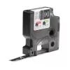 DYMO Rhino Etiquetas de vinilo industriales | 12 mm x 5,5 m | Impresión blanca sobre negro | Autoadhesivas | para impresoras de etiquetas LabelManager y Rhino