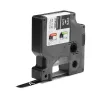 DYMO Rhino Etiquetas de vinilo industriales | 9 mm x 5,5 m | Impresión blanca sobre negro | Autoadhesivas | para impresoras de etiquetas LabelManager y Rhino