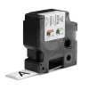 DYMO Rhino Rollos de etiquetas termorretráctiles para cables industriales | 24 mm x 1,5 m | Impresión negra sobre blanco | Autoadhesivas | para impresoras de etiquetas Rhino