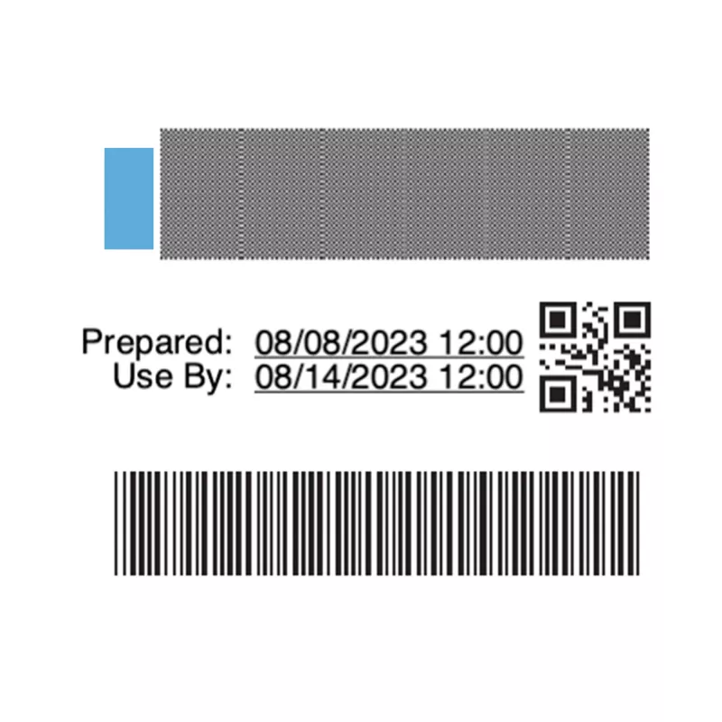 DYMO Authentic LabelWriter Etiquetas para rotación de existencias para la industria alimentaria | 54 mm x 70 mm | 400 etiquetas autoadhesivas codificadas por colores | Para impresoras de etiquetas LabelWriter