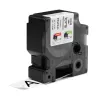 DYMO Rhino Etiquetas de nailon flexible industriales | 24 mm x 3,5 m | Negro sobre blanco | Autoadhesivas | para impresoras de etiquetas LabelManager y Rhino