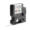DYMO Rhino Tubos de etiquetas termorretráctiles para cables industriales | 6 mm x 1,5 m | Impresión negra sobre blanco | para etiquetadoras Rhino