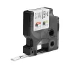 DYMO Rhino Tubos de etiquetas termorretráctiles para cables industriales | 9 mm x 1,5 m | Impresión negra sobre blanco | para impresoras de etiquetas Rhino