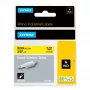 DYMO Rhino Etiquetas termorretráctiles para cables industriales | 9 mm x 1,5 m | Negro sobre amarillo | para impresoras de etiquetas Rhino