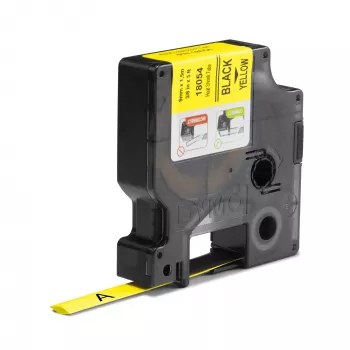 DYMO Rhino Etiquetas termorretráctiles para cables industriales | 9 mm x 1,5 m | Negro sobre amarillo | para impresoras de etiquetas Rhino