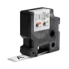 DYMO Rhino Tubos de etiquetas termorretráctiles para cables industriales | 19 mm x 1,5 m | Impresión negra sobre blanco | Autoadhesivas | para impresoras de etiquetas Rhino