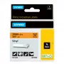 DYMO Rhino Etiquetas de vinilo industriales | 19 mm x 5,5 m | Impresión negra sobre naranja | Autoadhesivas | para impresoras de etiquetas Rhino y LabelManager