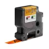DYMO Rhino Etiquetas de vinilo industriales | 19 mm x 5,5 m | Impresión negra sobre naranja | Autoadhesivas | para impresoras de etiquetas Rhino y LabelManager