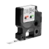 DYMO Rhino Etiquetas de vinilo industriales | 12 mm x 5,5 m | Impresión negra sobre blanco | Autoadhesivas | para impresoras de etiquetas Rhino y LabelManager
