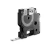 DYMO Rhino Etiquetas de poliéster permanente industriales | 9 mm x 5,5 m | Impresión negra sobre metalizado | Autoadhesivas | para impresoras de etiquetas Rhino y LabelManager